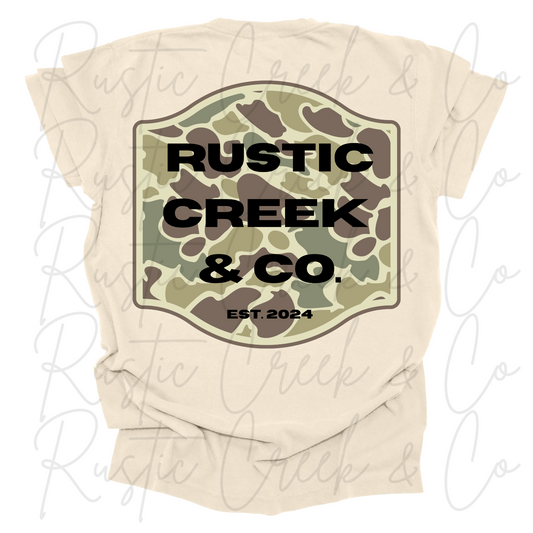 Rustic Creek & Co. Camo Logo