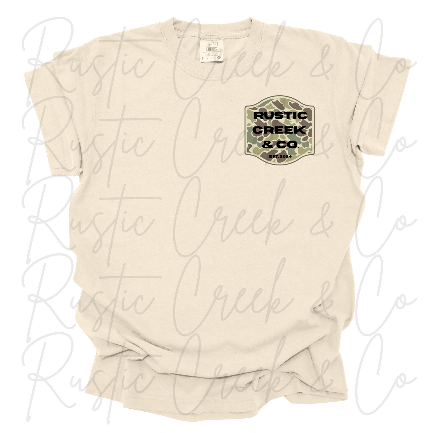 Rustic Creek & Co. Camo Logo