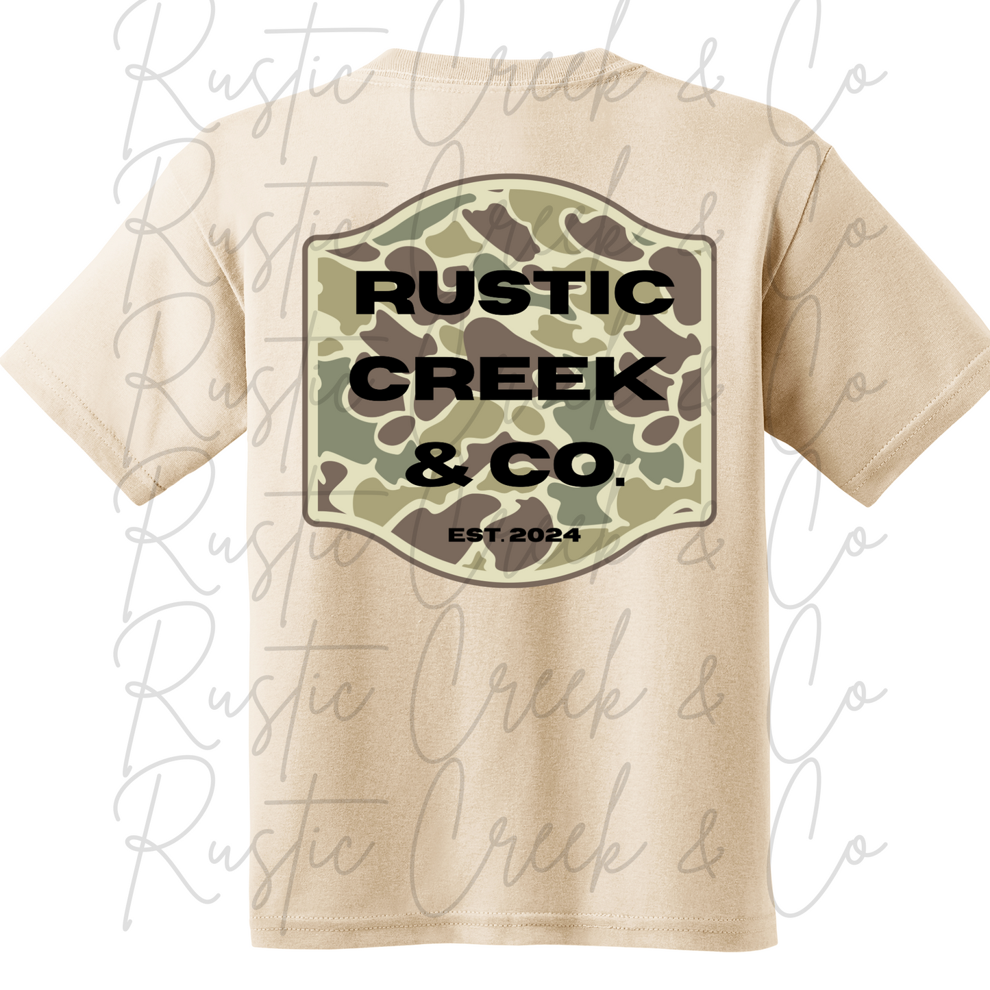 Rustic Creek & Co - Camo Logo - Youth