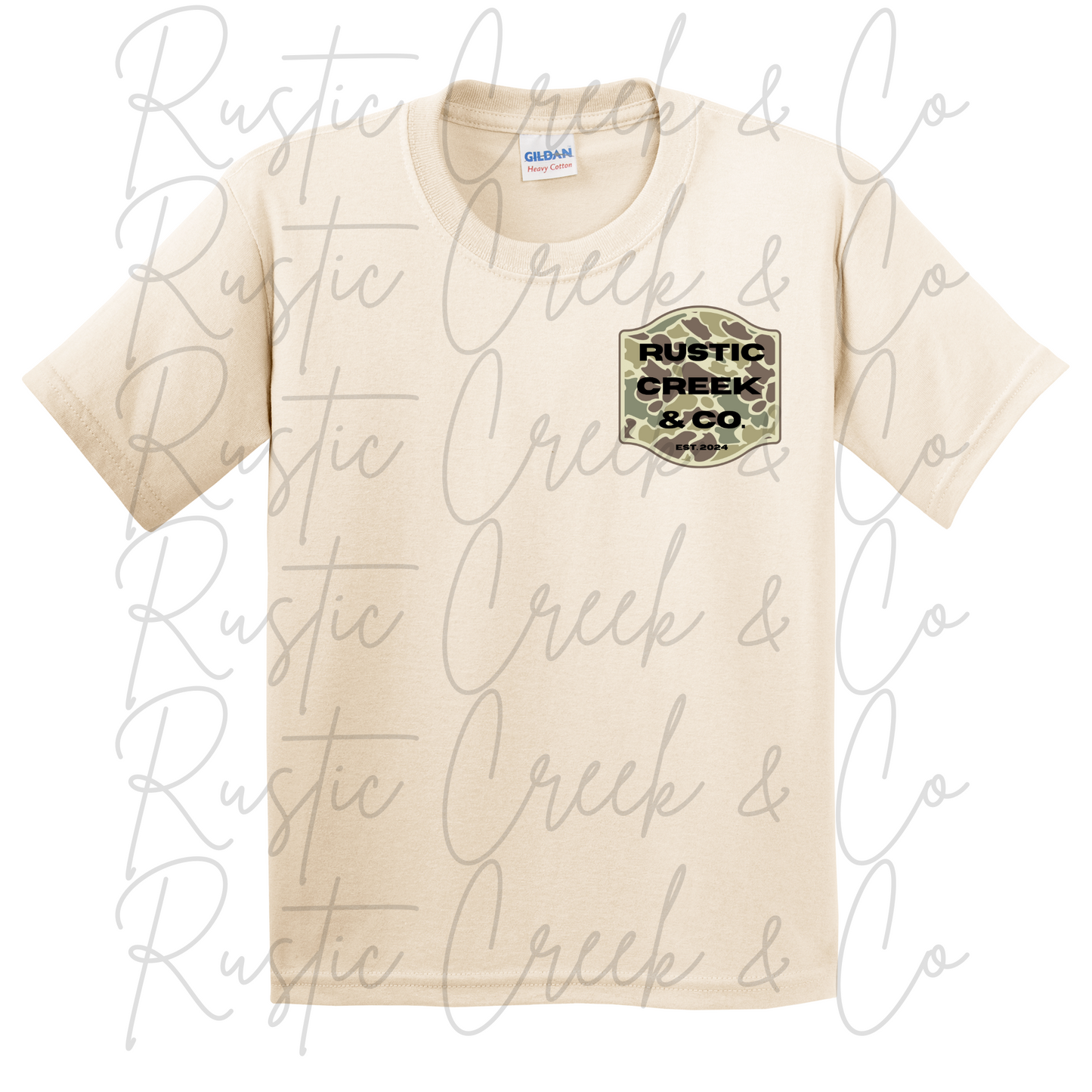 Rustic Creek & Co - Camo Logo - Youth