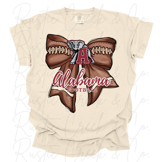 Alabama Football Bow